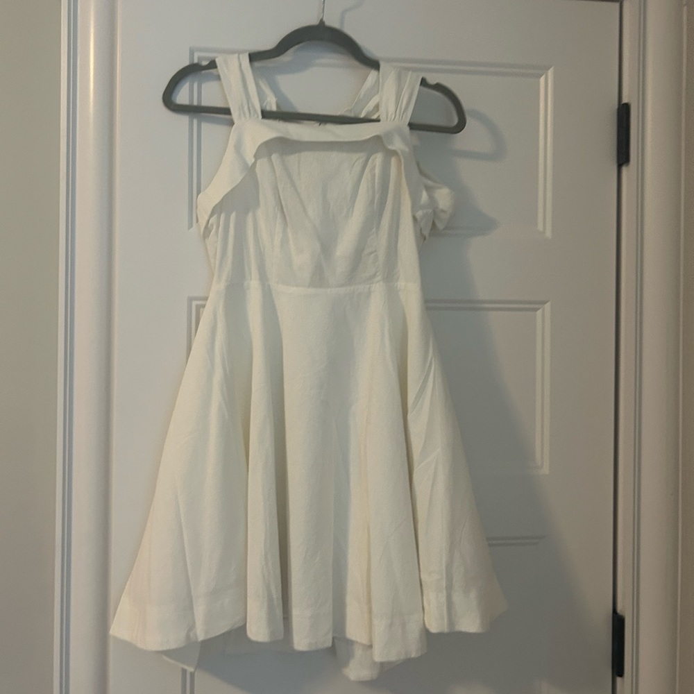 Cotton White Bow Dress